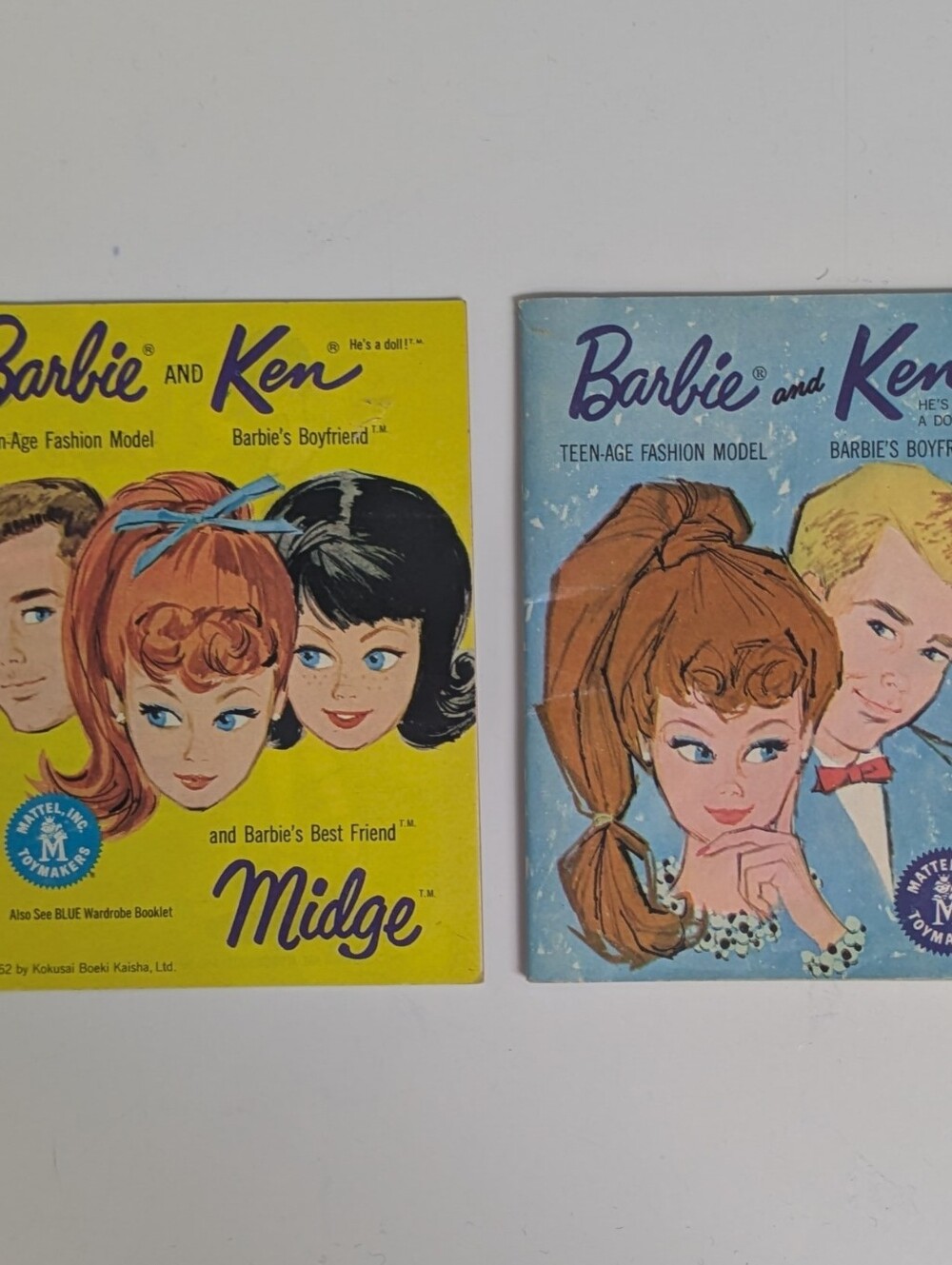 Vintage Barbie And Ken Barbies Boyfriend Midge 1962 Fashion Catalog Bundle
